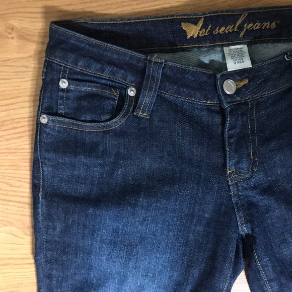 Wet Seal Straight Leg Denim Jeans Size 9 Regular - Picture 4 of 8